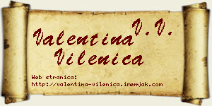 Valentina Vilenica vizit kartica